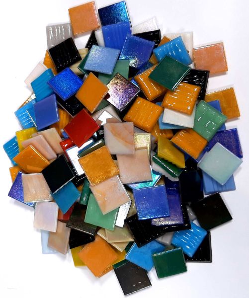 WiWaColor 20x20mm irisierende Mischung - "Multi Colori" - 500 g