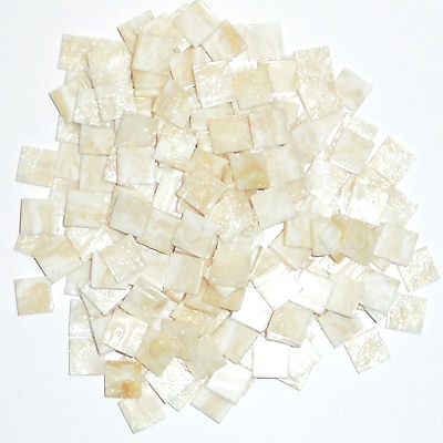 Acryl-Mosaik Marmoriert 1x1cm -  "Alabaster" - 50g