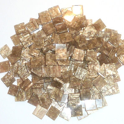 Acryl-Mosaik Marmoriert 1x1cm -  "Champagner" - 50g