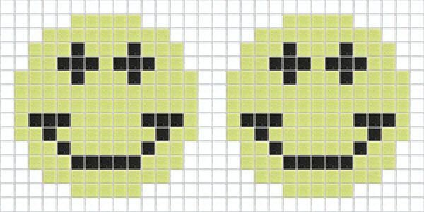 WiWaColor 20x20mm - Fertigbordüre "Smiley" - 1 lfm