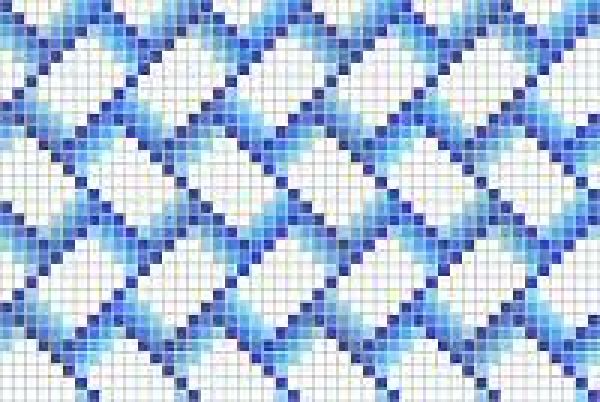 WiWaColor 10x10mm - Fertigdekor "Kachel Blau" - 1 Bogen