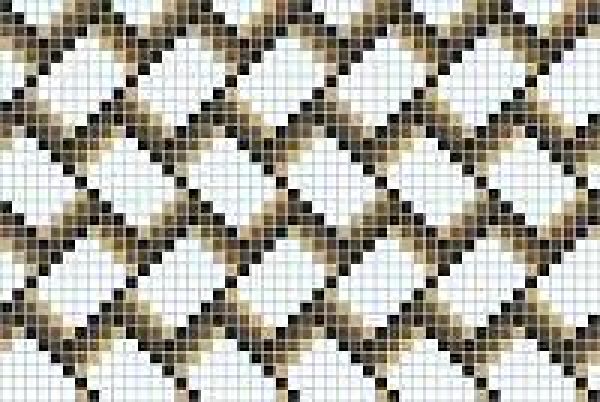 WiWaColor 10x10mm - Fertigdekor "Kachel Braun" - 1 Bogen
