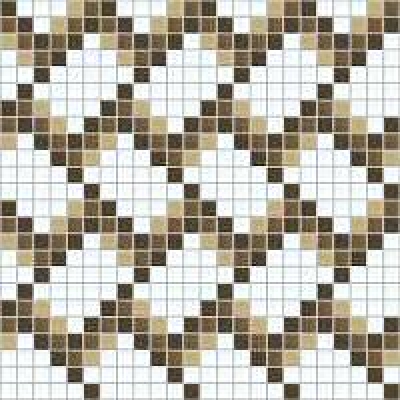 WiWaColor 20x20mm - Fertigdekor "Kachel Braun" - 1 Bogen