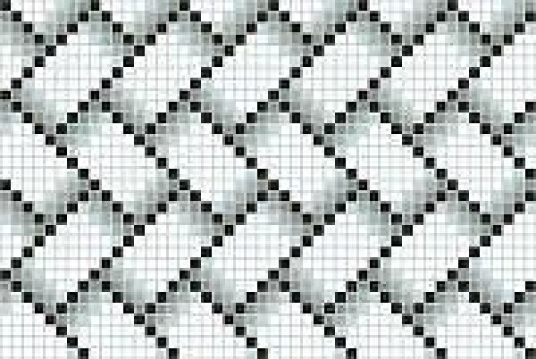 WiWaColor 10x10mm - Fertigdekor "Kachel Grau" - 1 Bogen
