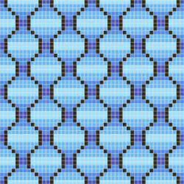 WiWaColor 10x10mm - Fertigdekor "Pflaster Blau Hell" - 1 Bogen