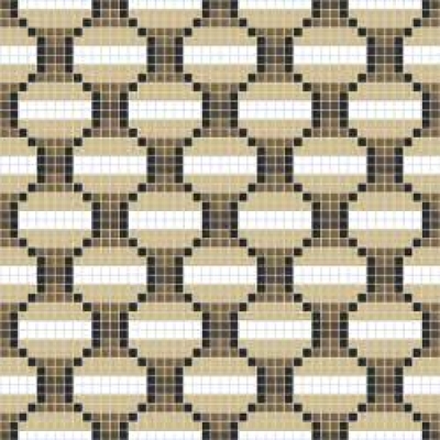 WiWaColor 10x10mm - Fertigdekor "Pflaster Braun Hell" - 1 Bogen