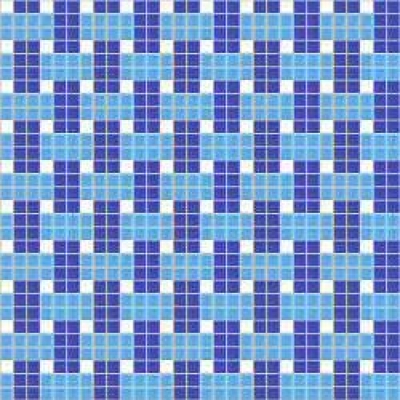 WiWaColor 10x10mm - Fertigdekor "Stoff Blau" - 1 Bogen