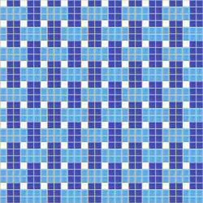 WiWaColor 10x10mm - Fertigdekor "Stoff Blau" - 1 Bogen