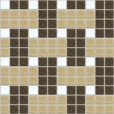 WiWaColor 20x20mm - Fertigdekor "Stoff Braun" - 1 Bogen