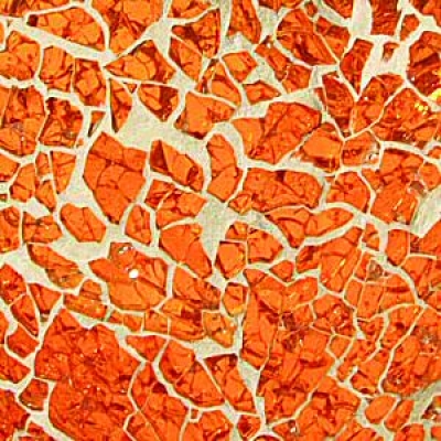 Safety-Glas Mosaikplatte 15x20cm - Orange