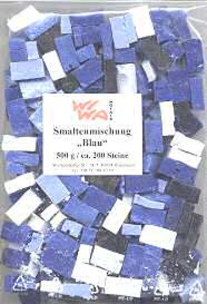 Smalten ca. 10x15mm - Mischung "Blau" - 500 g