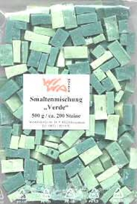 Smalten ca. 10x15mm - Mischung "Verde" - 500 g