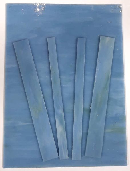 Tiffany-Glasstreifen 150mm - Aquamarin - 1 St.