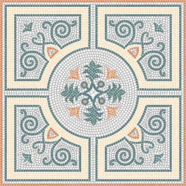 Mosaikvorlage Quadrat 80x80 cm - Agra