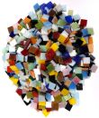 Aktion-Tiffany-Glas - Bunt-Mix 10x10mm - 500g - Kopie