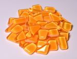 Softglas nachtleuchtend - polygonal - Orange - 200g