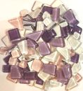 Soft-Glas - Mischung "Lila-Mix" - 200 g - polygonal