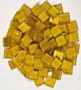 Soft-Glas 15x15mm - dunkles Gold-Metallic - 200g