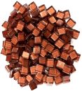 Soft-Glas 10x10mm - Kupfer-Metallic - 200g