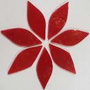 Tiffany-Glasblüten - Rot - 100g