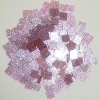 Acryl-Mosaik Glitter 1x1cm -  "Rose" - 50g