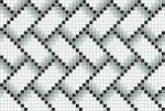 WiWaColor 10x10mm - Fertigdekor "Kachel Grau" - 1 Bogen