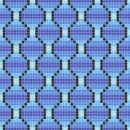 WiWaColor 10x10mm - Fertigdekor "Pflaster Blau Dunkel" - 1 Bogen