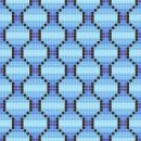 WiWaColor 10x10mm - Fertigdekor "Pflaster Blau Hell" - 1 Bogen
