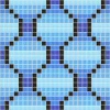 WiWaColor 20x20mm - Fertigdekor "Pflaster Blau Hell" - 1 Bogen
