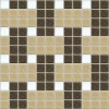 WiWaColor 20x20mm - Fertigdekor "Stoff Braun" - 1 Bogen