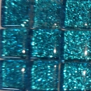 Soft-Glas 10x10mm Glitzer - Azurblau - 185g