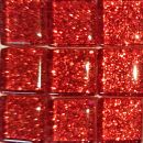 Soft-Glas 10x10mm Glitzer - Rot - 185g