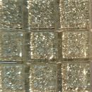 Soft-Glas 10x10mm Glitzer - Silber - 185g