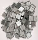 Soft-Glas 15x15mm - Silber-Metallic - 200g