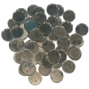 Spiegelmosaik Rund 15 mm - versilbert - ca. 60 Steine