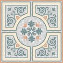 Mosaikvorlage Quadrat 80x80 cm - Agra